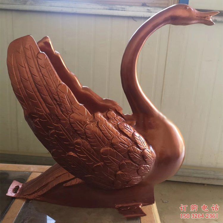 广场天鹅铜雕厂家 青铜动物铜雕