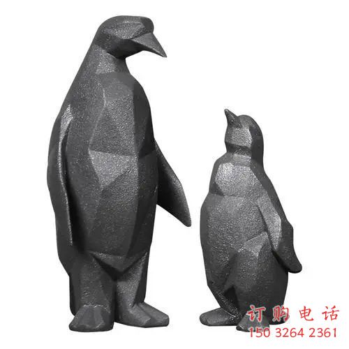 园林企鹅铜雕厂家 青铜动物铜雕