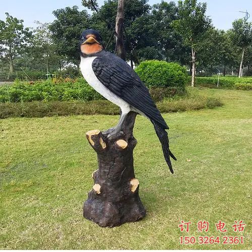 抽象喜鹊铜雕厂家 办公室动物铜雕