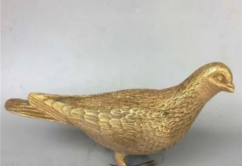 黄铜鸽子铜雕厂家 仿古动物铜雕