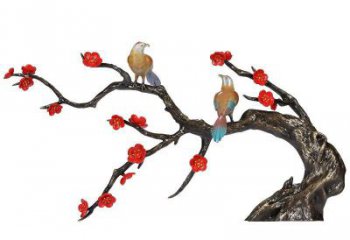 别墅喜鹊铜雕厂家 公园动物铜雕
