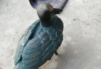 公园鸭子铜雕厂家 街头动物铜雕