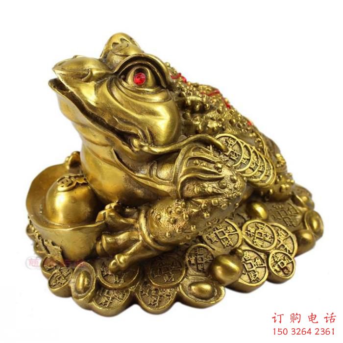 紫铜青蛙铜雕厂家 仿古动物铜雕