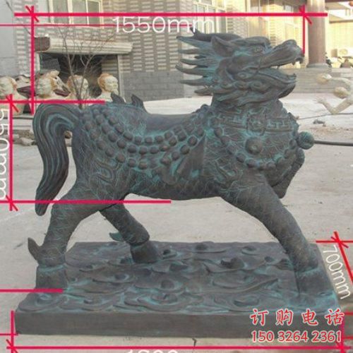 广场独角兽铜雕 青铜动物铜雕厂