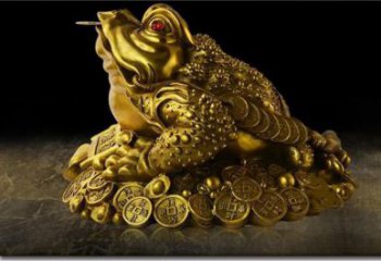 仿古青蛙铜雕厂家 彩绘动物铜雕