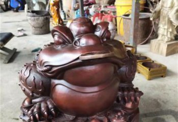 广场青蛙铜雕厂家 青铜动物铜雕