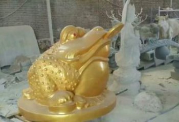 抽象青蛙铜雕厂家 办公室动物铜雕