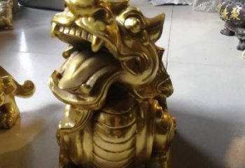 抽象独角兽铜雕厂家 办公室动物铜雕
