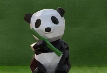 公园大熊猫铜雕厂家 街头动物铜雕
