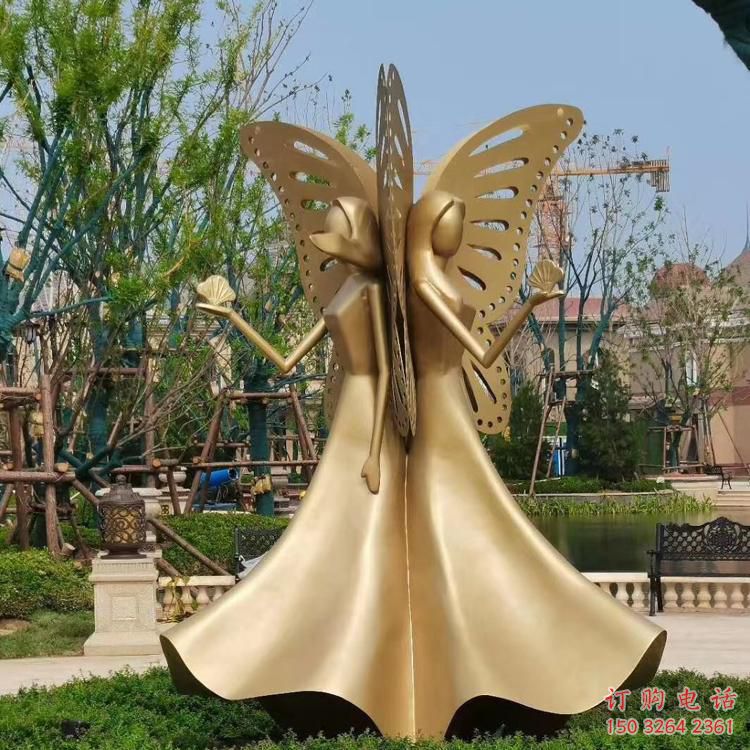 街头蝴蝶铜雕厂家 城市动物铜雕
