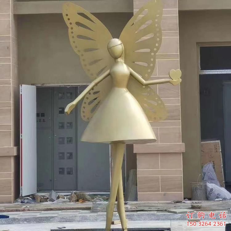 抽象蝴蝶铜雕厂家 办公室动物铜雕