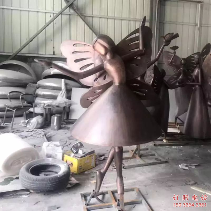 蝴蝶铜雕厂家 黄铜动物铜雕厂