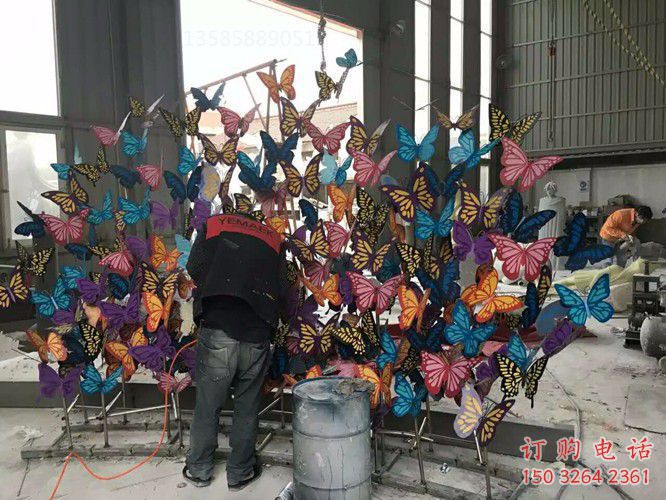 广场蝴蝶铜雕 青铜动物铜雕厂