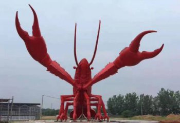 公园龙虾铜雕厂家 街头动物铜雕