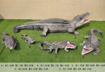 紫铜鳄鱼铜雕厂家 仿古动物铜雕