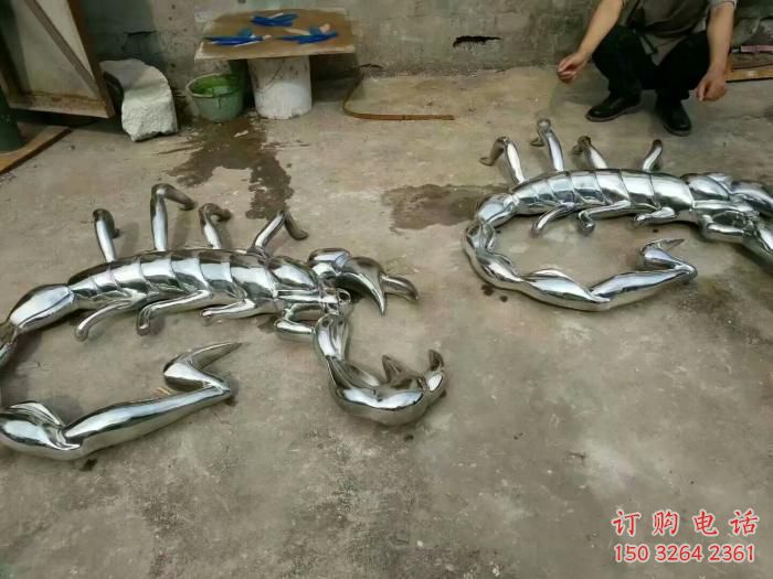 办公室蝎子铜雕厂家 黄铜动物铜雕