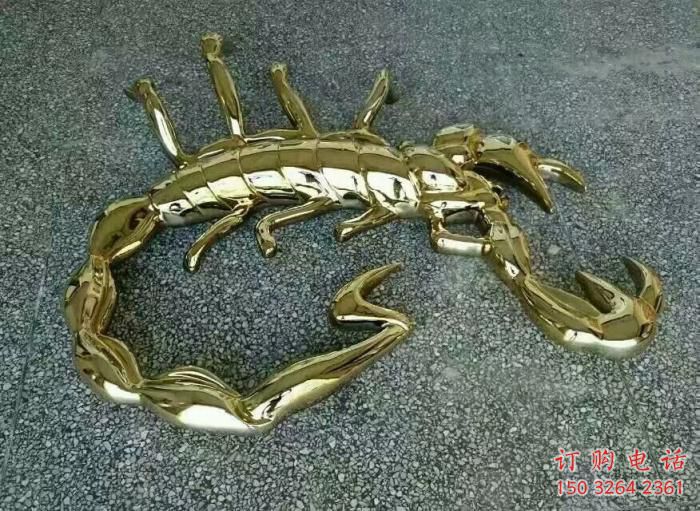 黄铜蝎子铜雕厂家 仿古动物铜雕