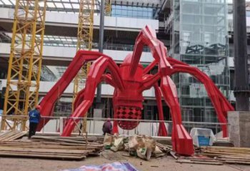 城市蜘蛛铜雕厂家 黄铜动物铜雕