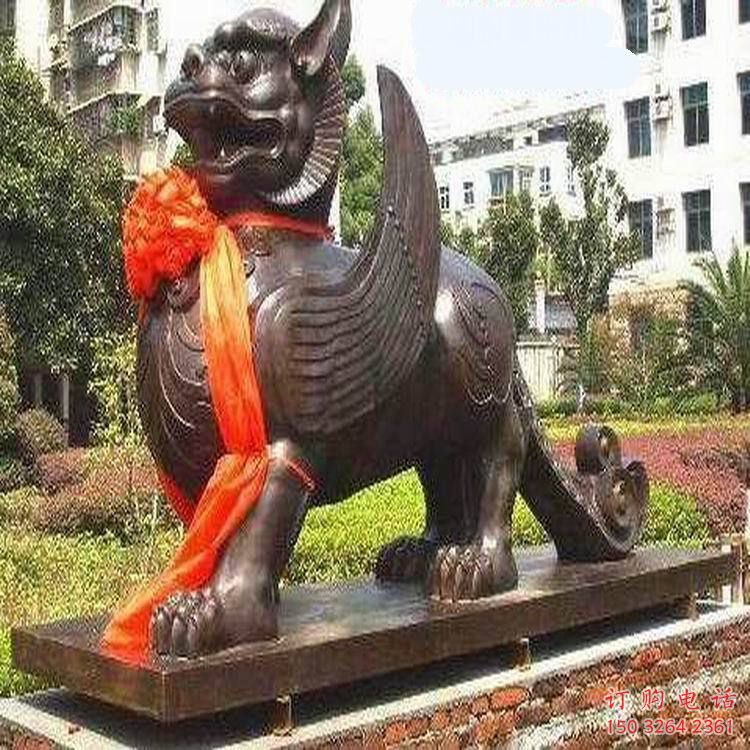 仿古白虎铜雕厂家 彩绘动物铜雕 仿古白虎铜雕厂家 彩绘动物铜雕