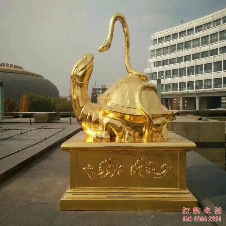 抽象玄武铜雕厂家 办公室动物铜雕