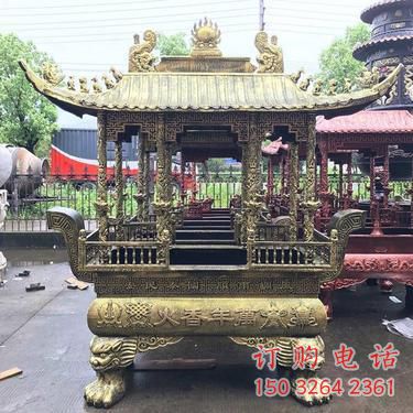 青铜香炉铜雕厂家 公园工艺品铜雕 青铜香炉铜雕厂家 公园工艺品铜雕