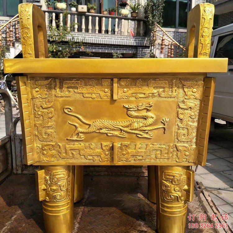 城市方鼎铜雕厂家 黄铜工艺品铜雕 城市方鼎铜雕厂家 黄铜工艺品铜雕