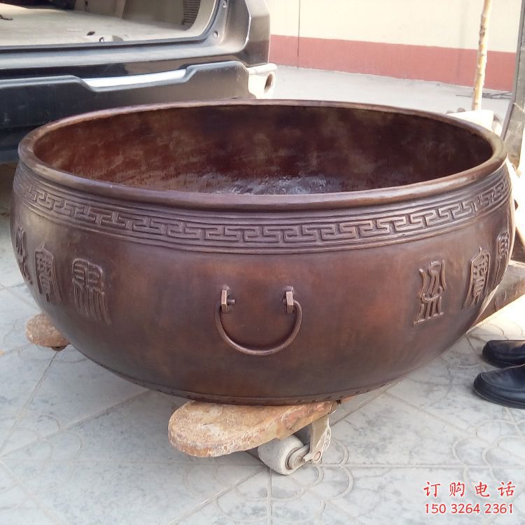 紫铜水缸铜雕厂家 仿古工艺品铜雕