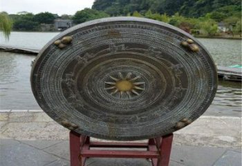 街头铜鼓铜雕厂家 城市工艺品铜雕