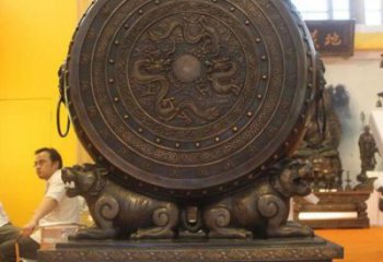 黄铜铜鼓铜雕厂家 仿古工艺品铜雕