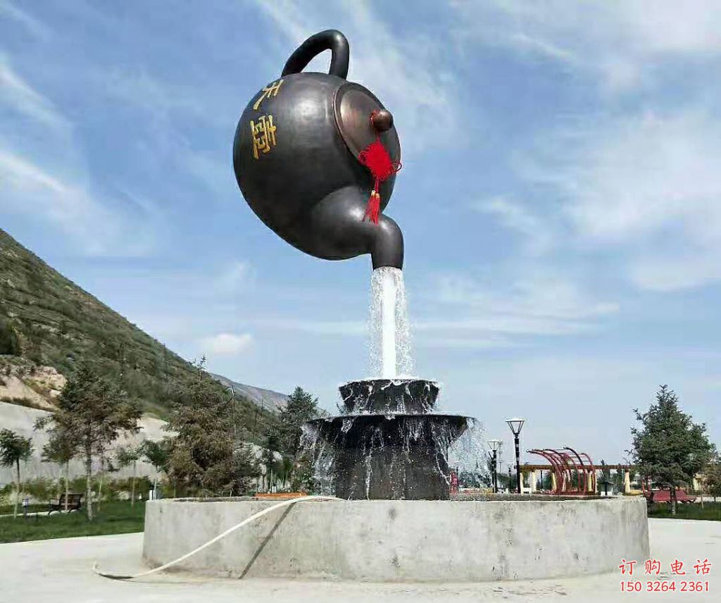 紫铜茶壶铜雕厂家 仿古工艺品铜雕