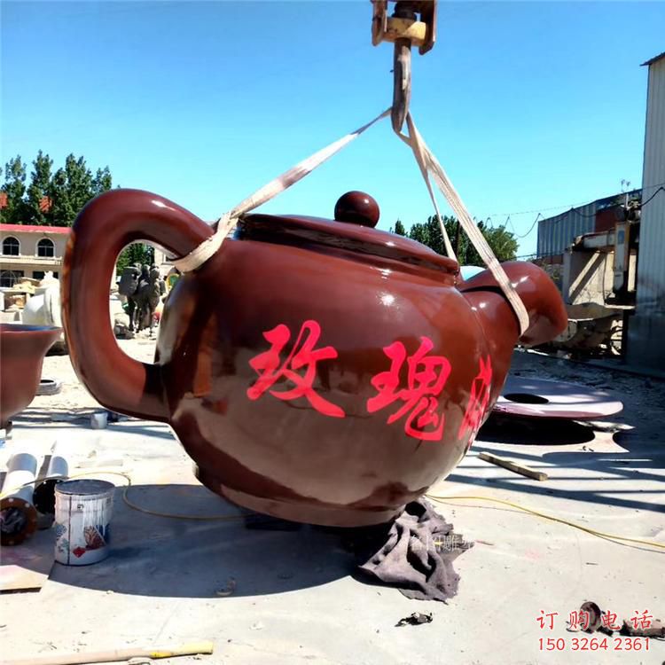 彩绘水壶铜雕厂家 仿古工艺品铜雕