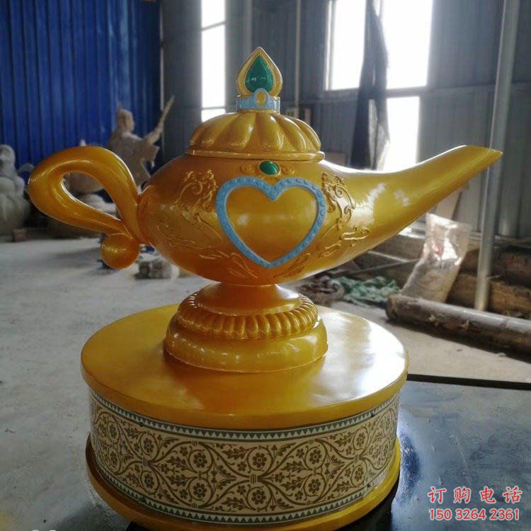 公园茶壶铜雕厂家 街头工艺品铜雕