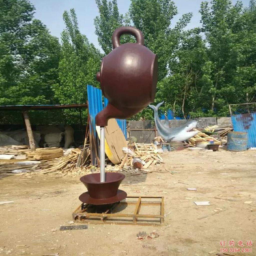 青铜水壶铜雕厂家 公园工艺品铜雕