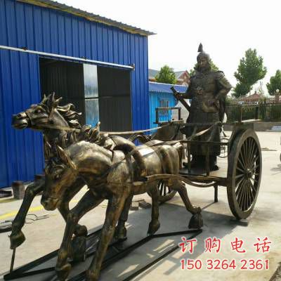 紫铜战车铜雕厂家 仿古工艺品铜雕 紫铜战车铜雕厂家 仿古工艺品铜雕