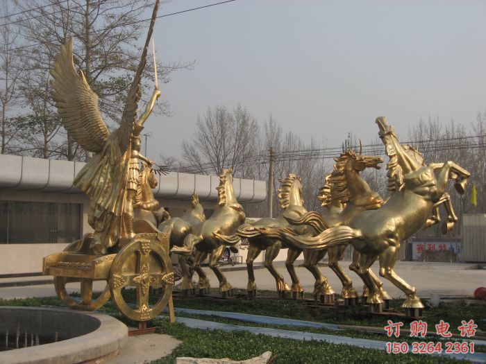 别墅战车铜雕厂家 公园工艺品铜雕 别墅战车铜雕厂家 公园工艺品铜雕