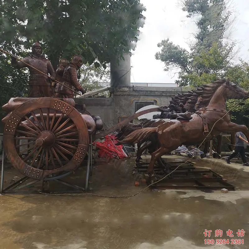 公园战车铜雕厂家 街头工艺品铜雕 公园战车铜雕厂家 街头工艺品铜雕