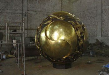 紫铜圆球铜雕厂家 仿古工艺品铜雕