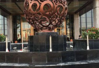 别墅圆球铜雕厂家 公园工艺品铜雕