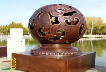 公园圆球铜雕厂家 街头工艺品铜雕