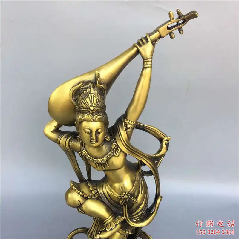 广场琵琶铜雕厂家 青铜工艺品铜雕