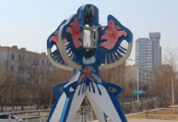 青铜风筝铜雕厂家 公园工艺品铜雕