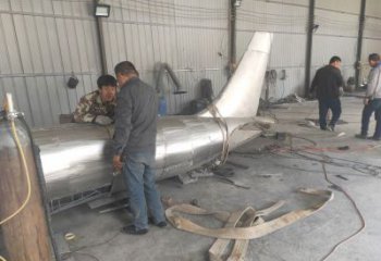 飞机铜雕厂家 抽象工艺品铜雕
