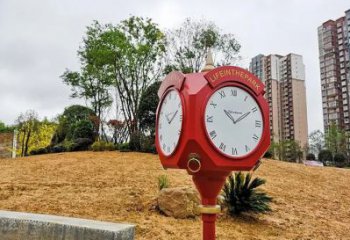 青铜时钟铜雕厂家 公园工艺品铜雕
