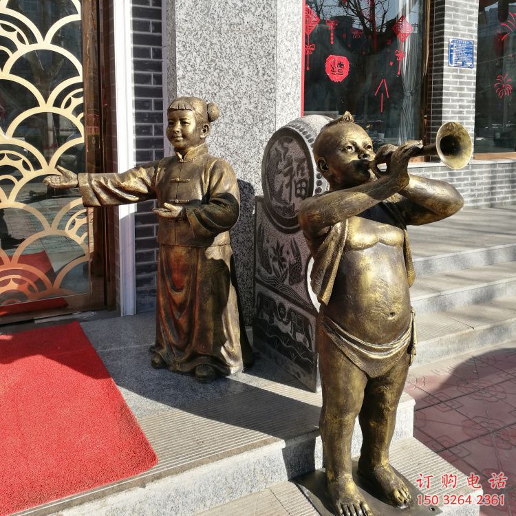 园林唢呐铜雕厂家 青铜工艺品铜雕 园林唢呐铜雕厂家 青铜工艺品铜雕