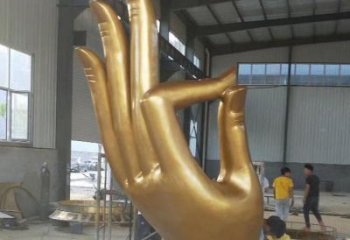 手掌铜雕厂家 抽象工艺品铜雕