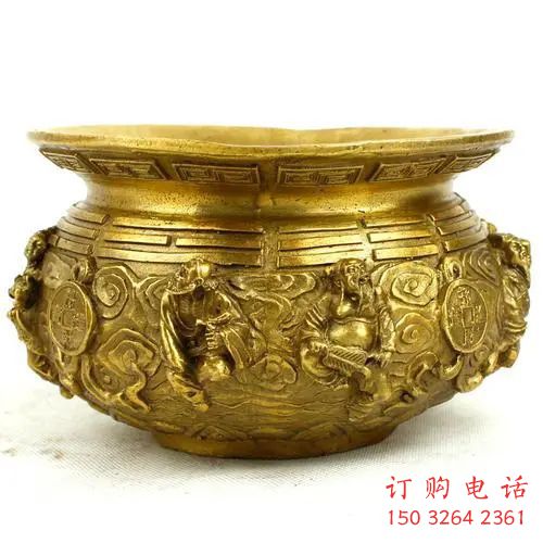 青铜聚宝盆铜雕厂家 公园工艺品铜雕 青铜聚宝盆铜雕厂家 公园工艺品铜雕