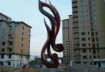 抽象枫叶铜雕厂家 办公室工艺品铜雕