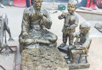 象棋铜雕厂家 抽象工艺品铜雕