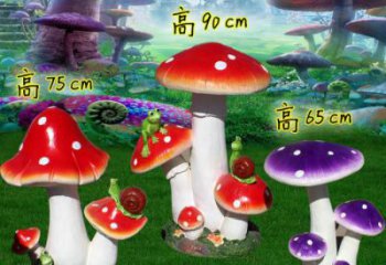 蘑菇铜雕厂家 抽象工艺品铜雕