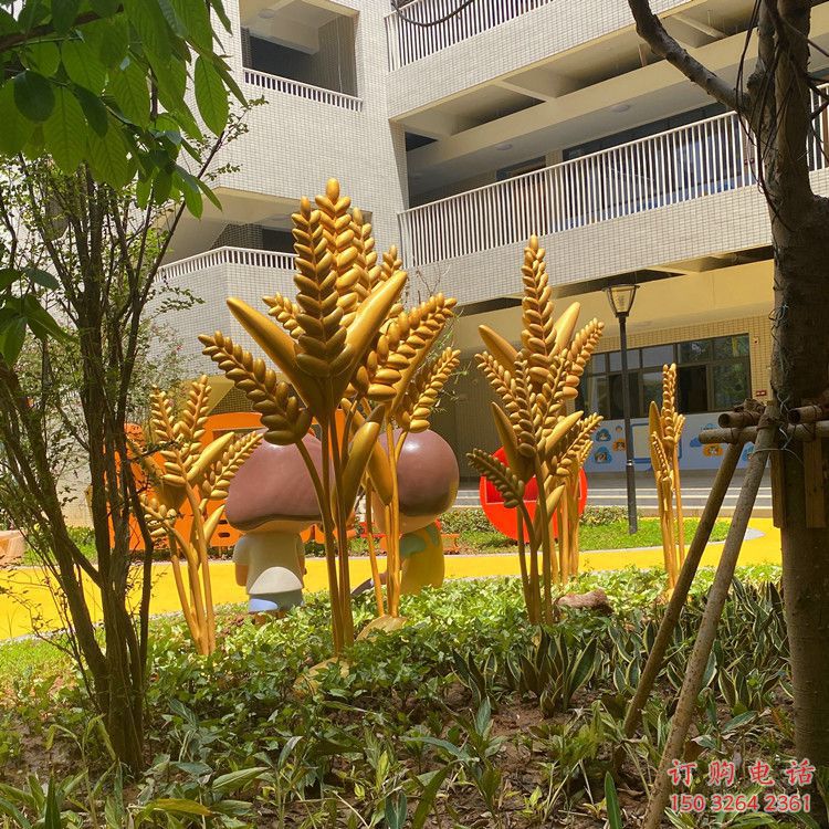 公园麦穗铜雕厂家 街头工艺品铜雕